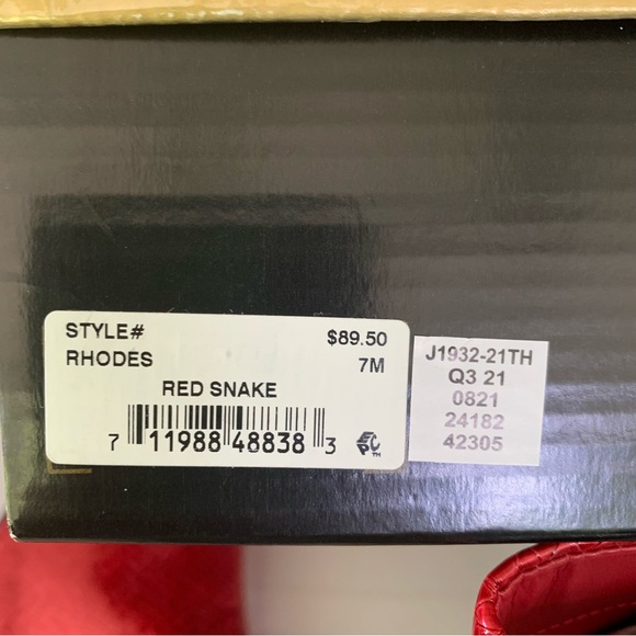 Thalia Sodi Womens Rhodes Red heeled patent ankle Booties Shoes US 7 M - Picture 8 of 9